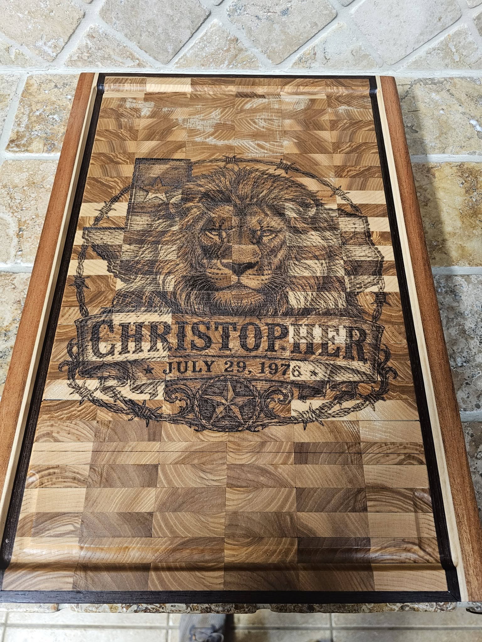 Custom woodworking piece by Created By Ham